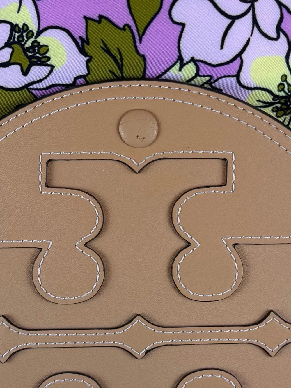 Tory Burch Ella Flower-Print Tote Bag in Aster Pink Flower